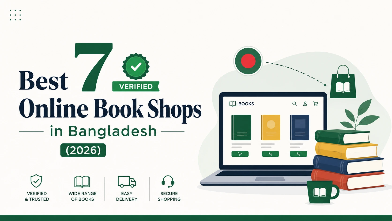 Best 7 Verified Online Book Shops in Bangladesh (2026) – Compare trusted bookstores for authentic books, competitive prices, and fast delivery.